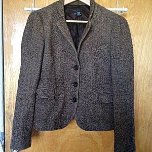 Zara Wool Tweed Blazer Jacket